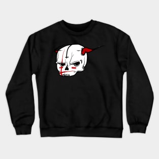 X Militia Skull Red Crewneck Sweatshirt